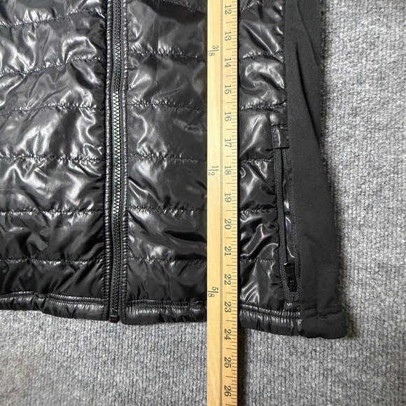 Disney Parks Run Disney Mickey Mouse Puffer Jacket Full Zip Hooded Black Women S - Picture 9 of 9